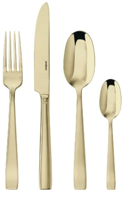 Sambonet Bestekset Flat - Champagne - 24 Delig / 6 Personen