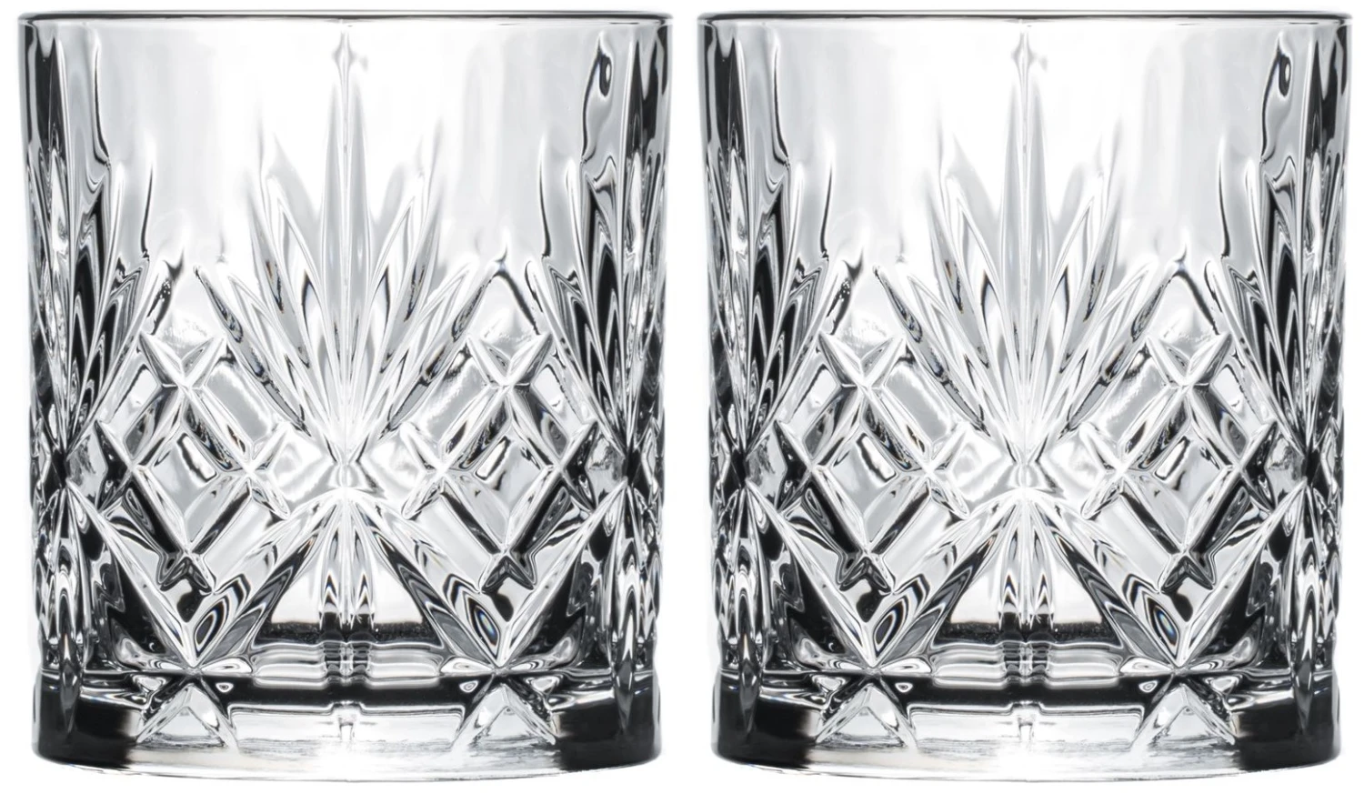 Cookinglife Whiskey Glazen / Cocktailglazen / Waterglazen Moy - 340 Ml - 2 Stuks 1 Cookinglife Whiskey Glazen / Cocktailglazen / Waterglazen Moy - 340 Ml - 2 Stuks