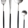 Jay Hill Bestekset - RVS / Zwart - 4-delig